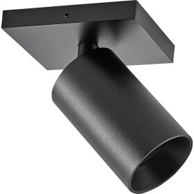 Deko Light 348246 Can Tilt eckig, 1x 7,5 W GU10, Schwarz Stropné svítidlo GU10 7.5 W čierna; 348246
