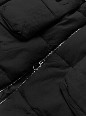 Čierna dámska zimná bunda oversize (736art) odstíny černé uni velikost