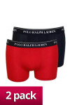 Pánske boxerky GB- 2 pack - Ralph Lauren M modrá - červená