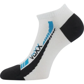 VOXX Ponožky krátké slabé REX 19 bavlněné BÍLÉ (3 páry) 43-46 125600
