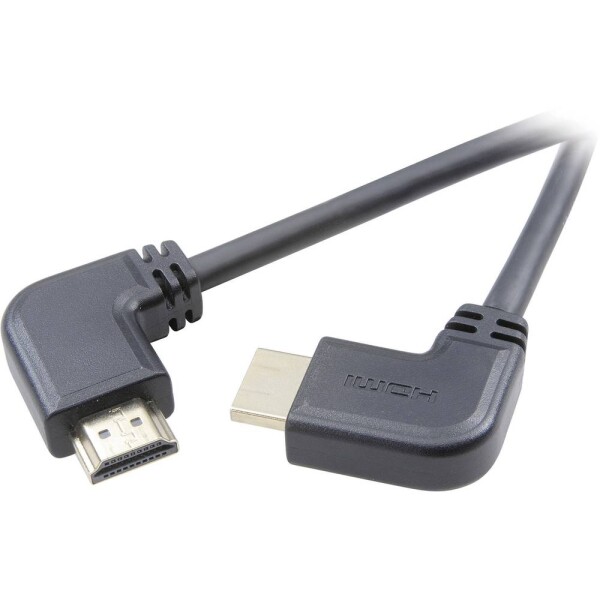 SpeaKa Professional HDMI prepojovací kábel Zástrčka HDMI-A, Zástrčka HDMI-A 1.50 m čierna SP-7870392 4K UHD, audio return channel, pozlátené kontakty HDMI kábel; SP-7870392