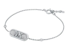 Michael Kors Trblietavý strieborný náramok Kors MK MKC1730CZ040