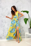 Denné šaty SUK0361-U99 žlto-modré - Roco Fashion 34