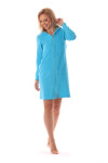 Dámsky župan Bari s kapucňou 3864 blue atoll - Vestis S