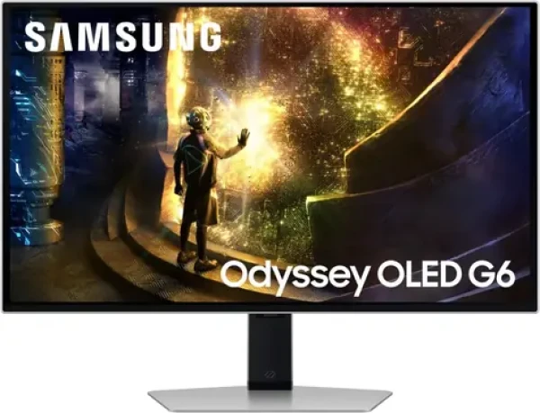 27" Samsung Odyssey OLED G6 strieborná / Monitor / OLED / QHD 2560x1440 / 240Hz / HDR10 / HDMI + DP (LS27DG612SUXEN)