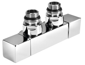 SAPHO - CUBE TWIN pripojovacia súprava ventilu pre stredové pripojenie, chróm CP581S