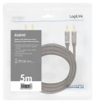 LogiLink audio kábel banánik čierna / Audio kábel / Banánek - Banánek / 5 m (CA1211)