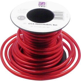 TRU COMPONENTS 1568965 ukostrovací kábel, 1 x 2.50 mm², červená, 5 m; 1568965