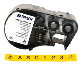 BRADY Páska pre tlačiarne M410, BMP41, M510, BMP51, BMP53, M511 / Páska do tlačiarne štítkov / Vinyl / Šírka 1,27 cm (M4C-500-595-YL-BK)