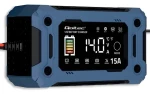 Mikroprocesorová nabíjačka batérií 12V 15A / Nabíjačka autobatérie / AGM/GEL / funkcia oživenia / max. 15 A (52496)