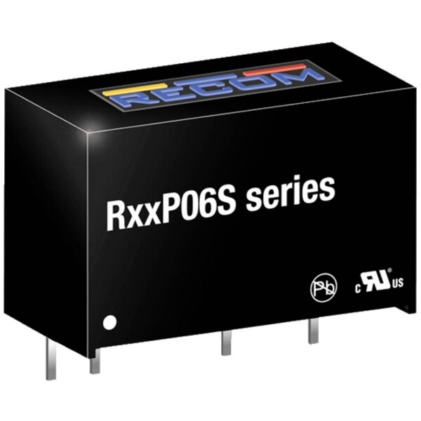RECOM R15P06S DC / DC menič napätia 15 V 6 V 0.167 A 1 W Počet výstupov: 1 x; R15P06S