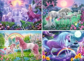 Ravensburger Puzzle Magickí jednorožci 2/4x100 dielikov/36x26 cm