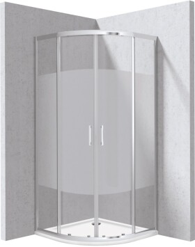 DEANTE - Funkia Evo štvrťkruhový kút s vaničkou, 90x90 cm – vzor pruh KYPP0E99P