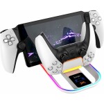 IPega P5P11 Charger Dock s RGB 2v1 pre Playstation Portal Remote Player a PS5 Ovládač biela (57983119470)