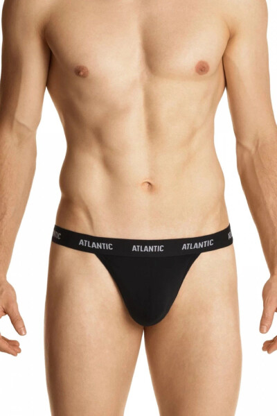 Pánske tangá 1572 black - Atlantic černá S