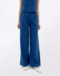 Thinking MU Cobalt Seersucker Manolity Pants BLUE 36