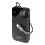 Dudao K31 10000mAh čierna / Powerbanka / so vstavaným káblom / 22.5W (195942)