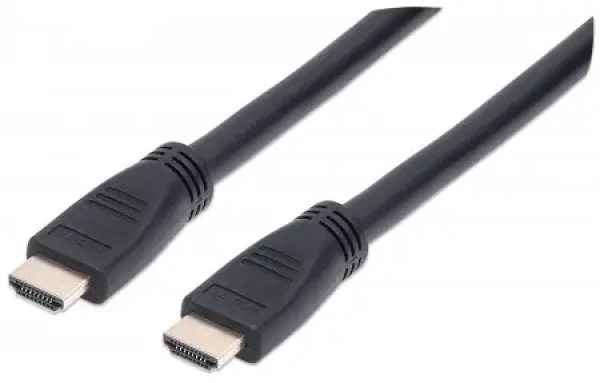 Manhattan kábel do steny HDMI-HDMI 10m / Ethernet / tienený / čierny (353977)