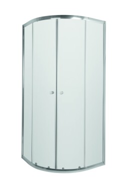 INVENA - Sprchovací kút štvrťkruh VITORIA, profil: chróm, sklo číre 80x80cm AK-49-185-O