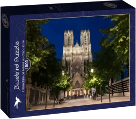 BlueBird Puzzle Katedrála v Remeši za súmraku