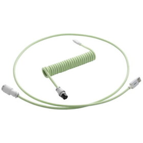 CableMod PRO Coiled Keyboard Cable USB-C - USB-A 1.5m Lime Sorbet / Kábel pre klávesnicu (CM-PKCA-CWAW-LGW150LGW-R)