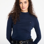 Tričko Tommy Hilfiger Slim Cody Mock-Neck Ls Dark Night Navy XS
