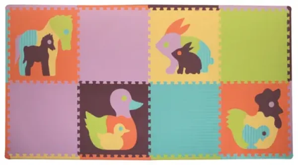 BABY GREAT Penové puzzle Zvieratá