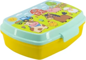 STOR Box na desiatu Farma / Box na desiatu / Plast / Bez BPA / 18,5 × 14 × 7 cm (21374)