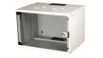 Equip ECO 540x400mm svetlo šedá / Nástenná skriňa / 19" / 7U / Sklenené dvere (EWM-07-5440-G)