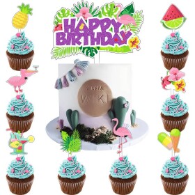 Zápich do torty flamingo párty 7 ks - Cakesicq - Cakesicq