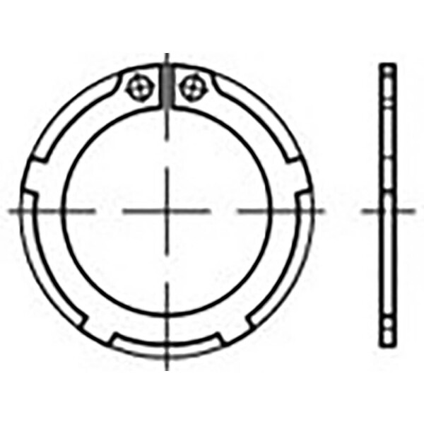 TOOLCRAFT TO-6864528 šesťhranné matice DIN 983 pružinová ocel 100 ks; TO-6864528