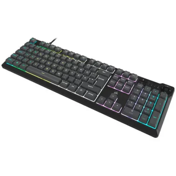Corsair K55 CORE RGB čierna / Herná klávesnica / membránová / DE layout / 10zón. RGB / USB (CH-9226D65-DE)
