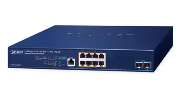 Planet MGS-6311-8P2X / Switch / L3 Managed / 8x 2,5 G RJ-45 / 2x SFP+ / PoE+ 150W (MGS-6311-8P2X)