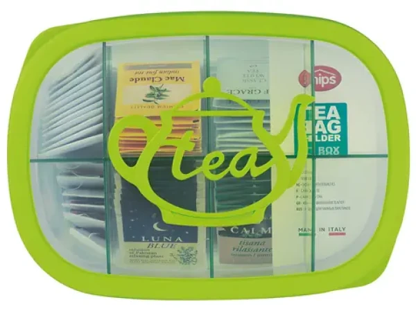 Snips dóza na čajové vrecká 3 l zelená / Dóza na čajové vrecká / plast SAN / vzduchotesná (000232)