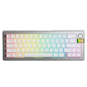 Glorious GMMK 3 Pro HE Wireless 65% - Fox HE ANSI strieborná / herná 65% TKL / USB-C+BT / ANSI (US) / Fox HE / RGB / 1.4m (GLO-KB-GMMK3-PRO-65-PB-HE-WL-SIL-US)