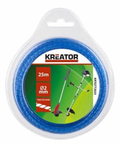 KREATOR KRTGTT2025 / Struna do kosačiek / krútená / priemer 2 mm / dĺžka 25 m (KRTGTT2025)