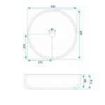 REA - Umývadlo na dosku JODI REA-U0273