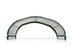 Plachtový prístrešok pre kone – ShelterLogic 3,7 × 3,7 m zelený