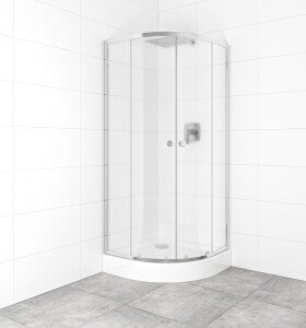 SAT - Set sprchovacieho kúta a vaničky, štvrťkruh 80x80 cm Multi Basic SIKOBKMUS80CRCH SIKOBKMUS80CRCH
