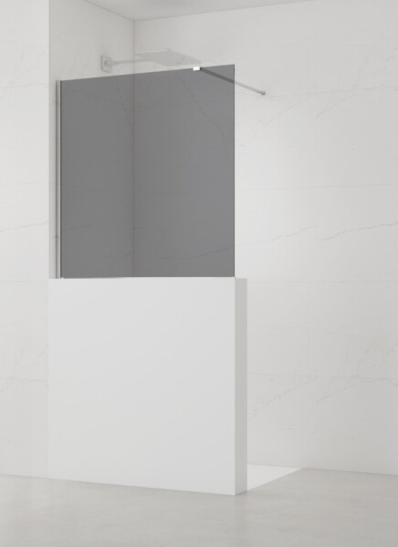 Sprchová zástena SAT Walk-in 100x100 cm na zníženú priečku SATWIS100KS SATWIS100KS