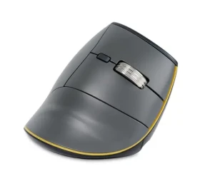BakkerElkhuizen FastForward šedá / Ergonomická bezdrôtová myš / Bluetooth 5.1 / 2.4 GHz / USB-C / 8 tlačidiel (BNEFF3MVM)