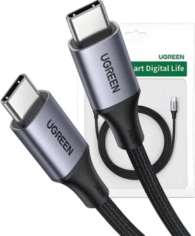 Ugreen 15311 sivá / Kábel / USB-C (M) - USB-C (M) / 1 m (15311)