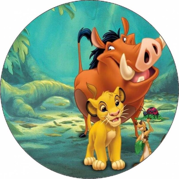 Jedlý papier Lví kráľ Simbа, Timon a Pumba 19,5 cm - Pictu Hap - Pictu Hap