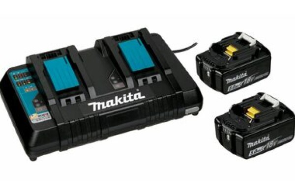 Makita 199482-2 štartovný set - nabíjačka amp; 2x aku / 18V / 5.0Ah / Li-ion (199482-2)