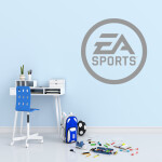 Veselá Stena Samolepka EA Sports Farba: biela, Veľkosť: 80 x 80 cm