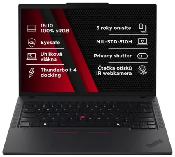 Lenovo ThinkPad T14 G6 čierna / 14" WUXGA Touch / RYZEN AI 5 PRO 340 2.0GHz / 16GB / 512GB SSD / Radeon 840M / W11P (21QJ004JCK)