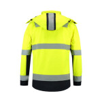 Dvojfarebná pánska bunda Rimeck EN ISO 20471 Softshell MLI-T5297 fluorescenčná žltá