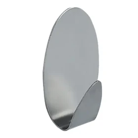 Spirella METAL oválny samolepiaci háčik 2 ks nerezová oceľ / 35 x 53 mm (7610583109804)