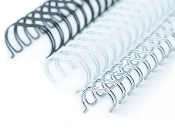 OEM Drôtené chrbty 2:1 - 38mm - strieborné - 24ks (CL38-23-stribrne)