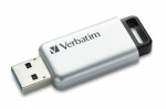 Verbatim Secure Pro 3.0 16GB strieborná / Flash disk / USB 3.0 / čítanie: 20MBs / zápis: 100MBs / Hardware AES 256bit (98664-V)